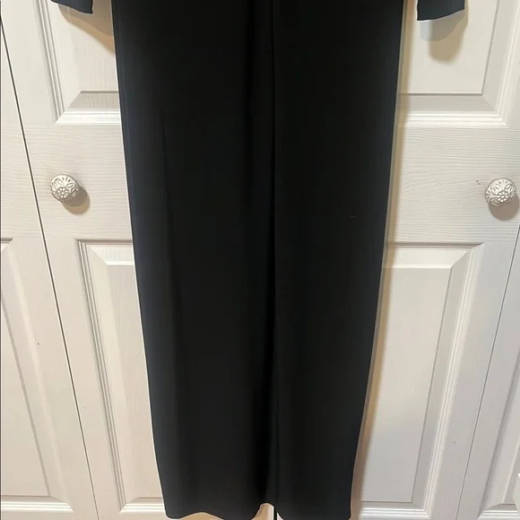 Lauren Ralph Lauren formal evening dress Black & gold long sleeves  size 6 - Picture 6 of 9